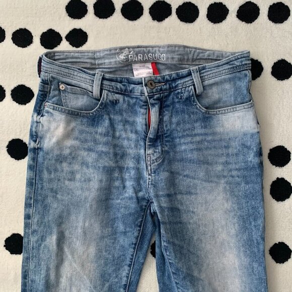 Parasuco Y2K Acid Wash Distressed Slim Straight Leg Jeans - Picture 2 of 15